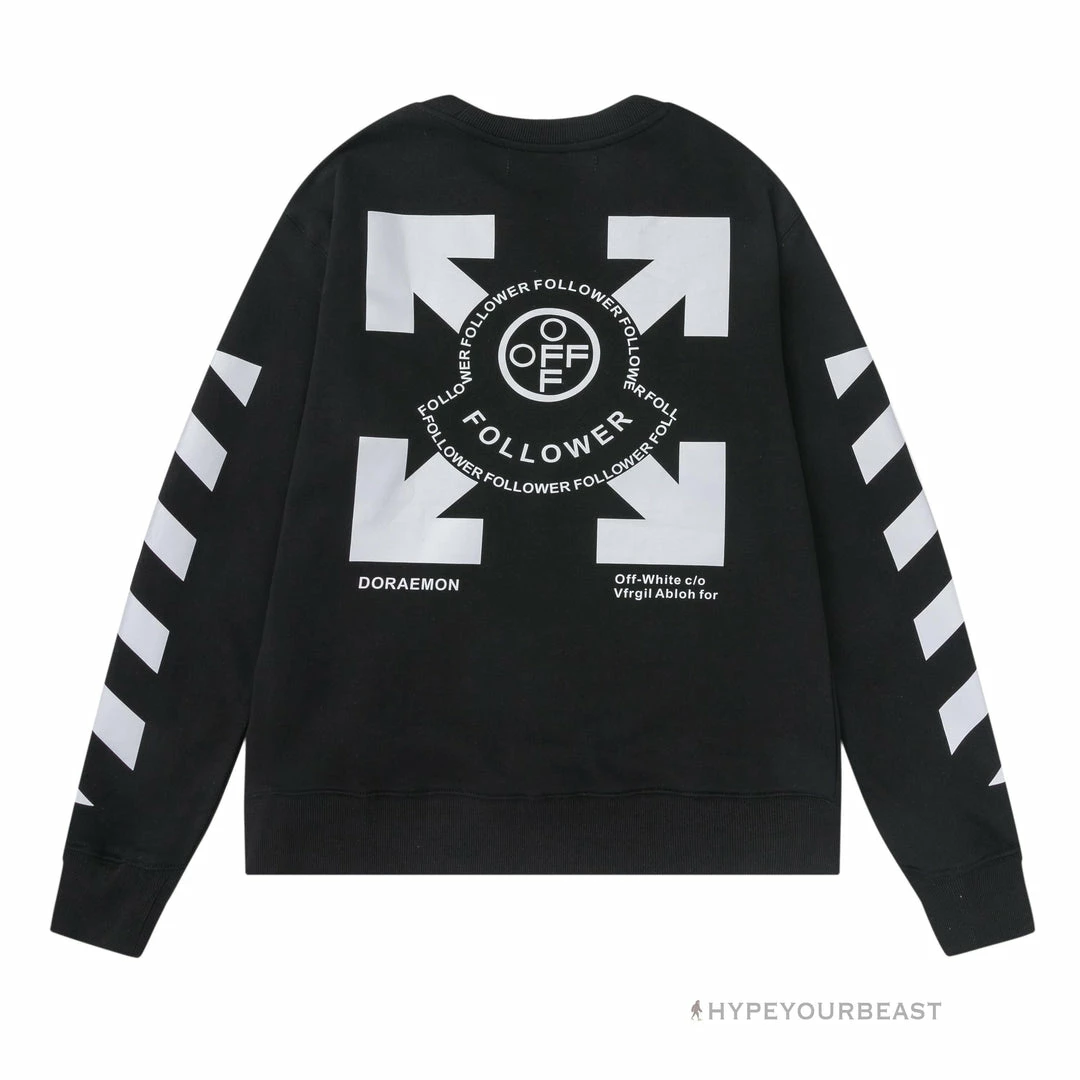 HypeYourBeast Shirts Off White Shirt Follower – Black
