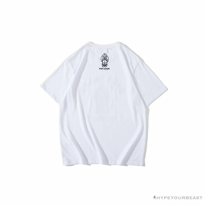 BAPE Baby Shark Red Shark Tee Shirt ‘WHITE’