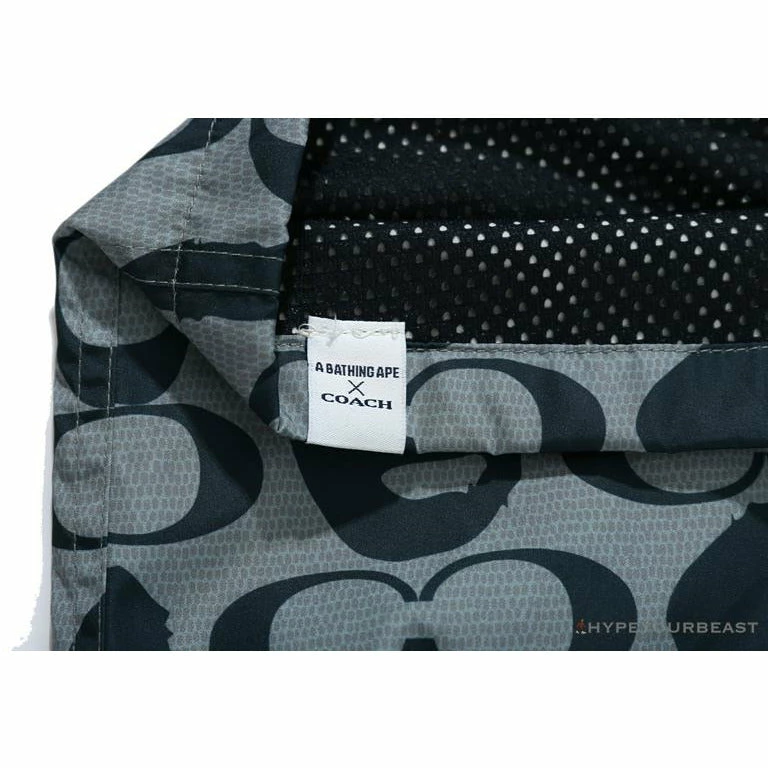 BAPE X COACH Co-Branded Grey-Blue Shorts Clothes