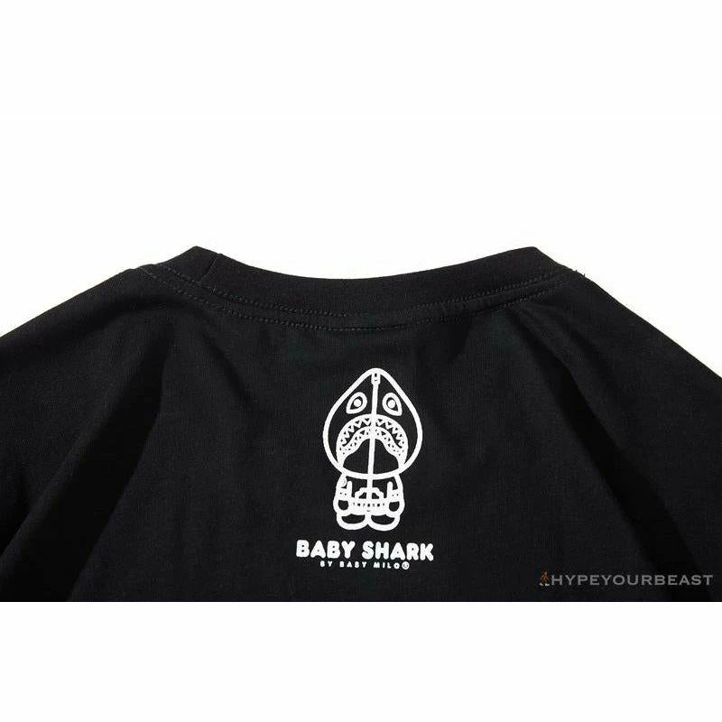 Clothes BAPE Baby Shark Red Shark Tee Shirt ‘BLACK’