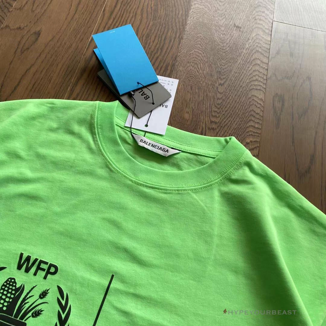 bcg S*pport word food programme tee shirt green t-shirts
