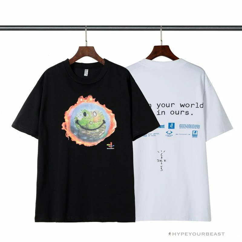 OFF-WHITE Travis Scott Fortnite Peripheral Rap Tee Shirt ‘WHITE’