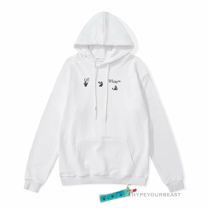 HypeYourBeast Off-White Green Hoodie – White Hoodies & Jackets