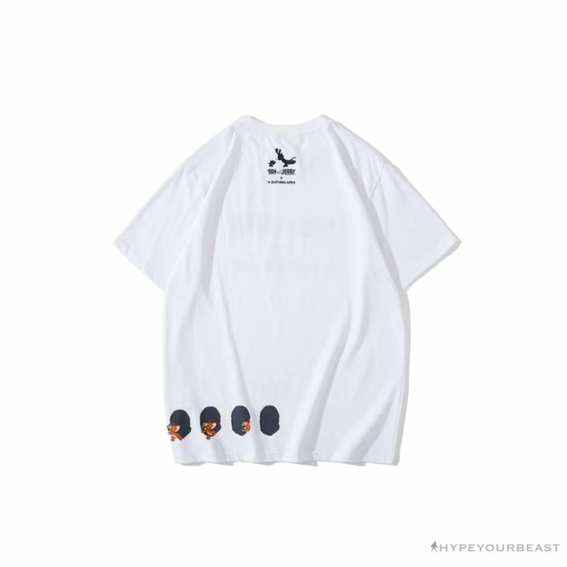 BAPE Little Ape Head Tom And Jerry Chase Tee Shirt ‘WHITE’ Clothes