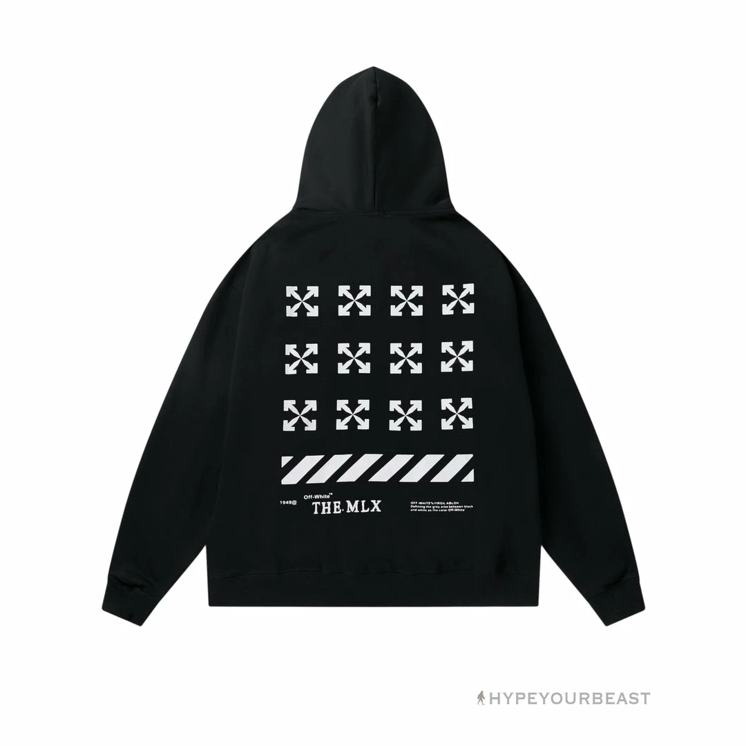 HypeYourBeast Off White Hoodie Flamingo – Black Hoodies & Jackets
