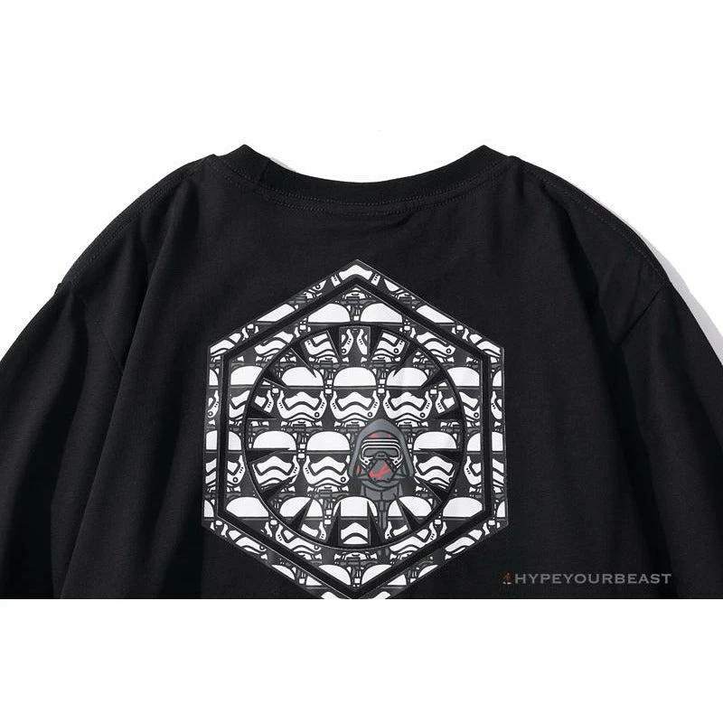 BAPE X Star Wars Collaboration Black Warrior Tee Shirt ‘BLACK’