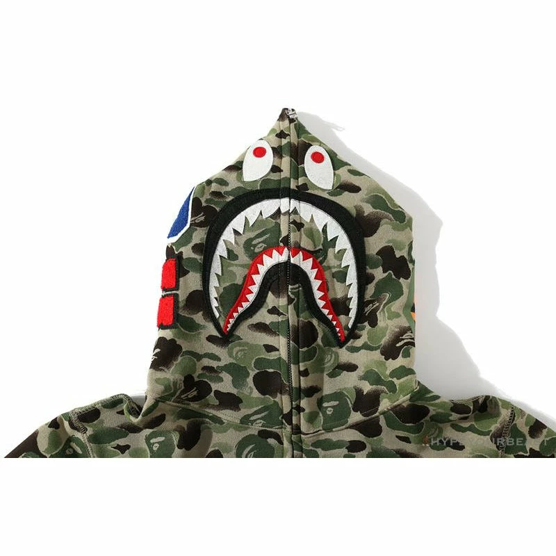 Clothes BAPE Chinese Style Ink Camouflage 10th Anniversary Limited Hoodie ‘GREEN’