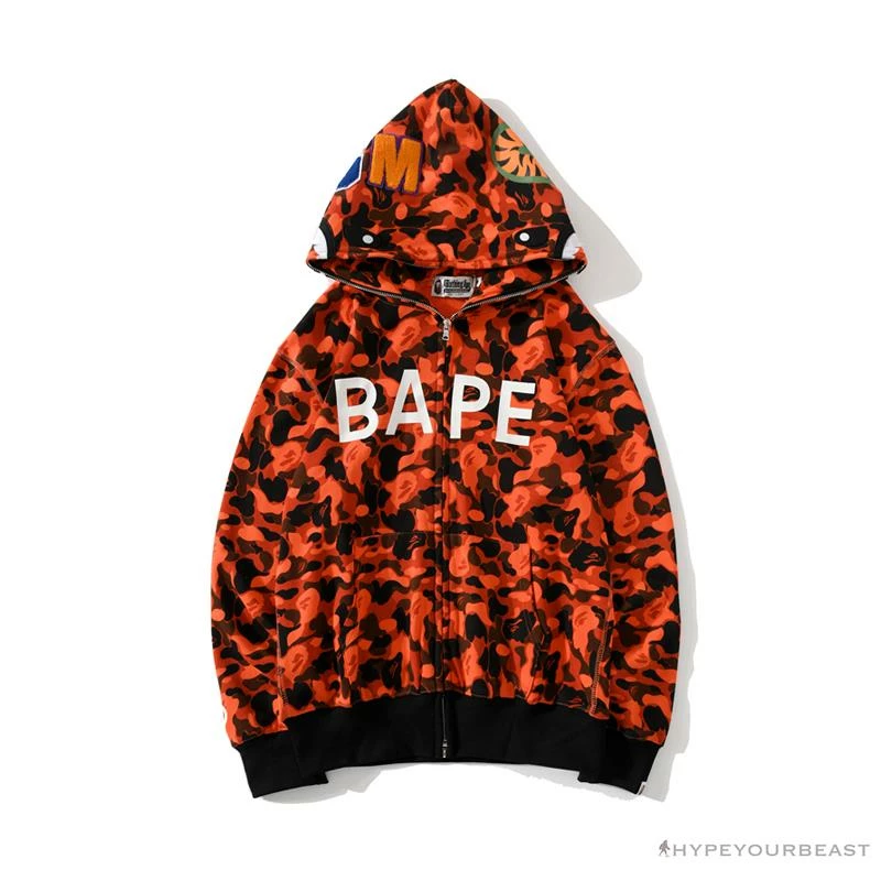 BAPE X XO Co-Branded Camouflage Hoodie ‘RED’