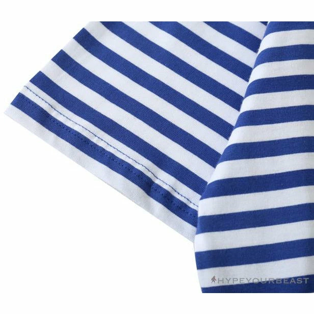 Clothes BAPE Baby Milo Sesame Street Striped Tee Shirt ‘BLUE’