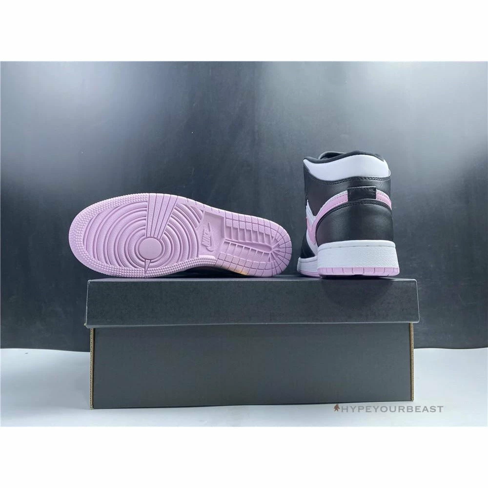 Jordan 1 Mid White Black Light Arctic Pink