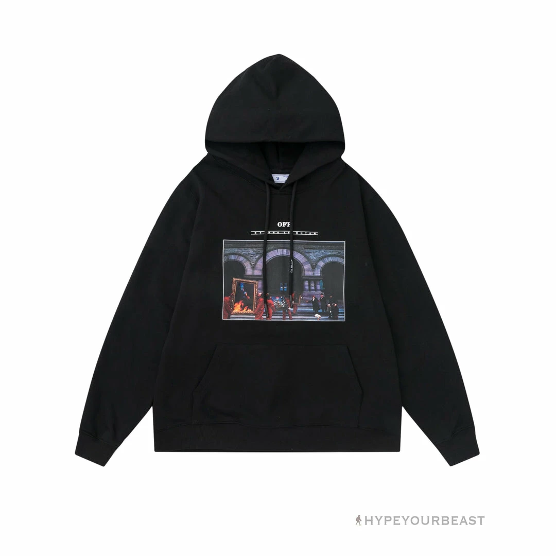 HypeYourBeast Off White Hoodie Fighter – Black