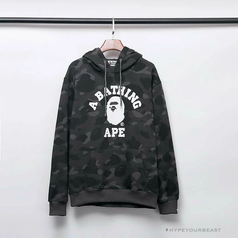 BAPE X Bathing Ape Head Camouflage Hoodie ‘GREY’