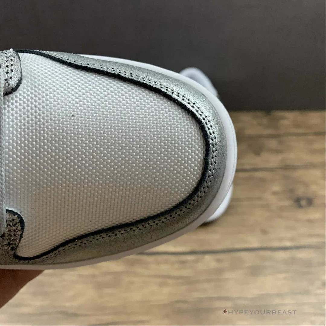 HypeYourBeast Nike Dunk Low Cracked Leather Silver