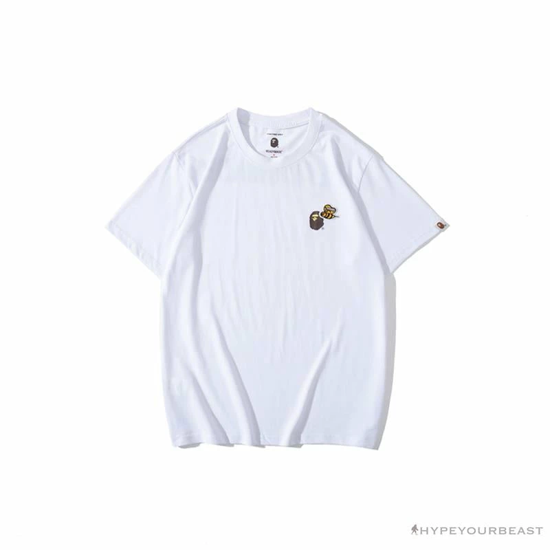 Clothes BAPE Readymade Small Bee Camouflage Letter Tee Shirt ‘PINK’