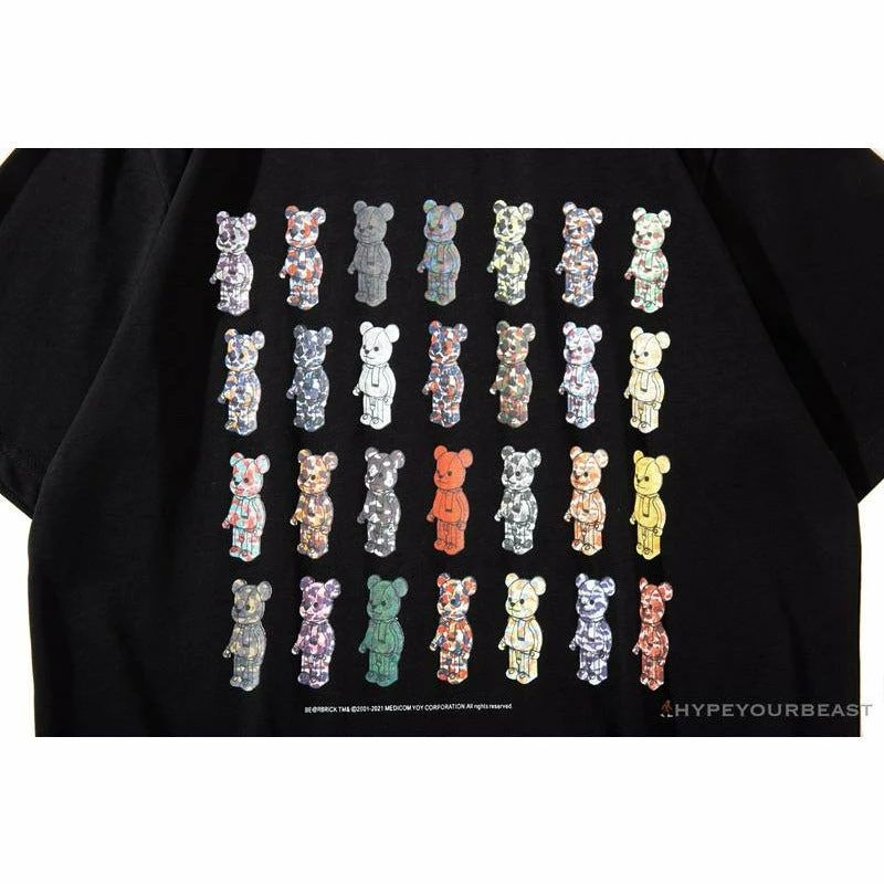 BAPE Violent Bear Collaboration 28th Anniversary Camouflage Tee Shirt ‘BLACK’