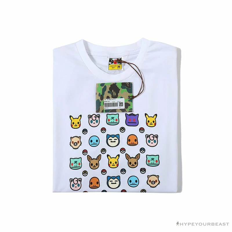 BAPE Baby Milo Pokémon Tee Shirt ‘WHITE’