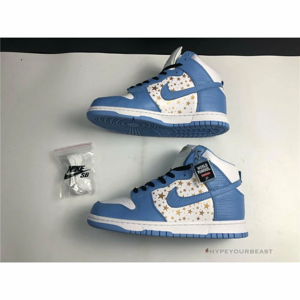nike dunk high pro sb S*p*e blue stars