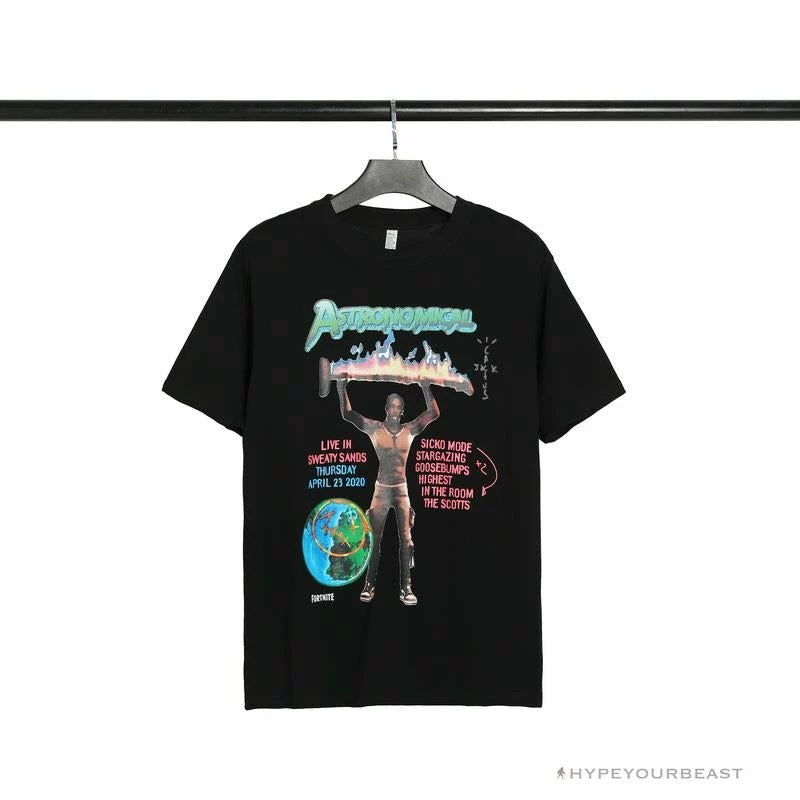 OFF-WHITE Travis Scott Fortnite Tee Shirt ‘BLACK’