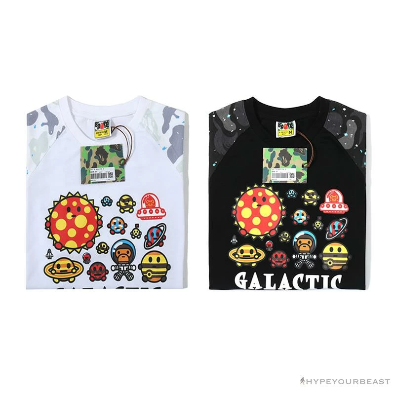 Clothes BAPE Baby Milo Galaxy Astronaut Luminous Tee Shirt ‘BLACK’