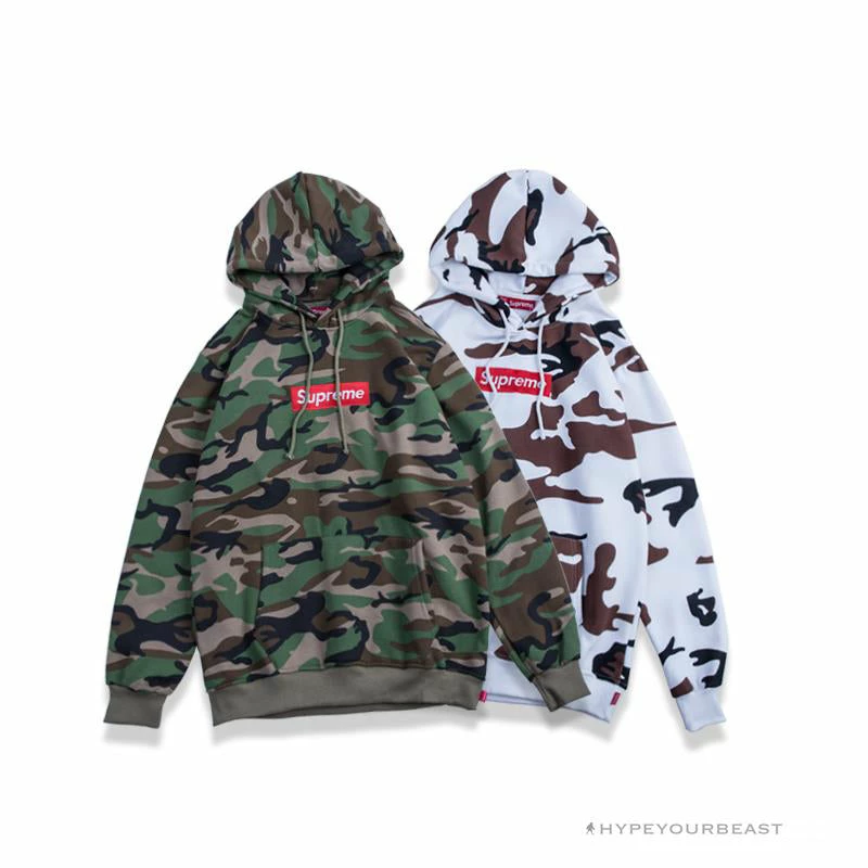 hypeyourbeast S*p*e camo hoodie white camouflage hoodies & jackets