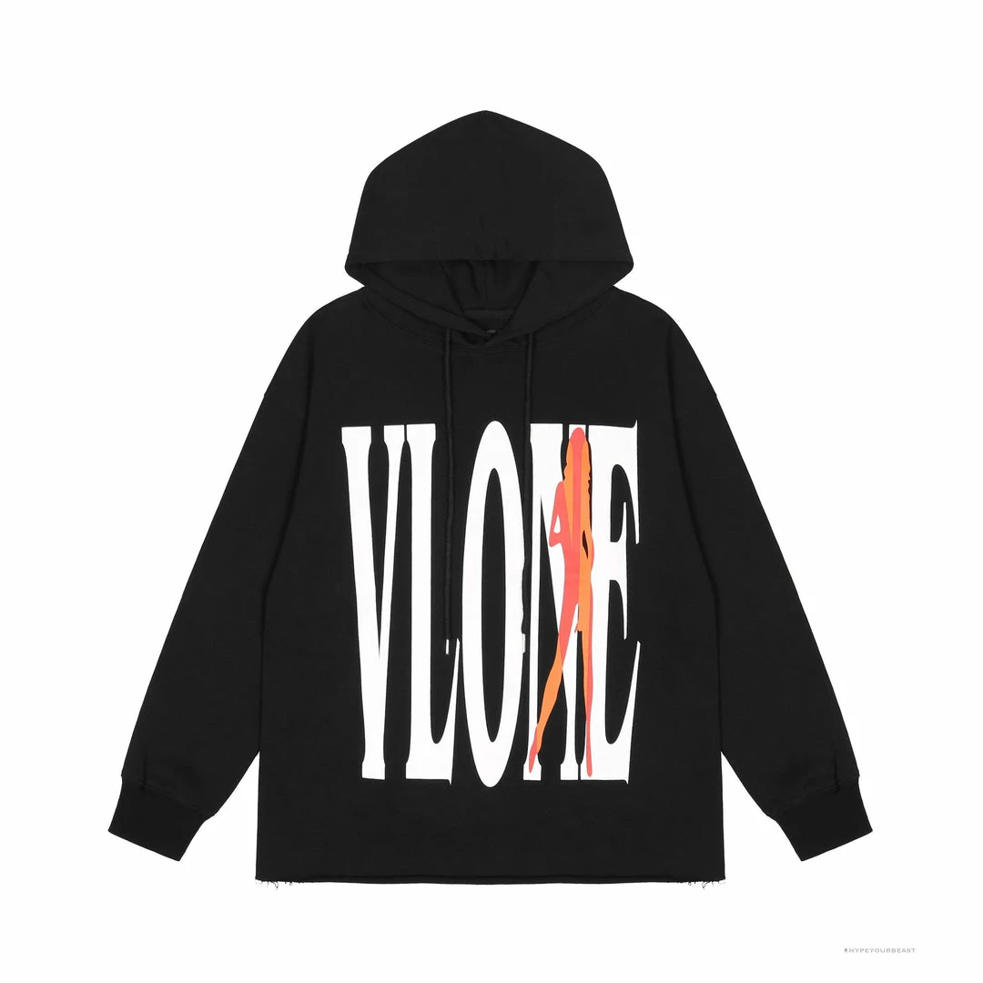HypeYourBeast Vlone Hoodie Black Love Hoodies & Jackets