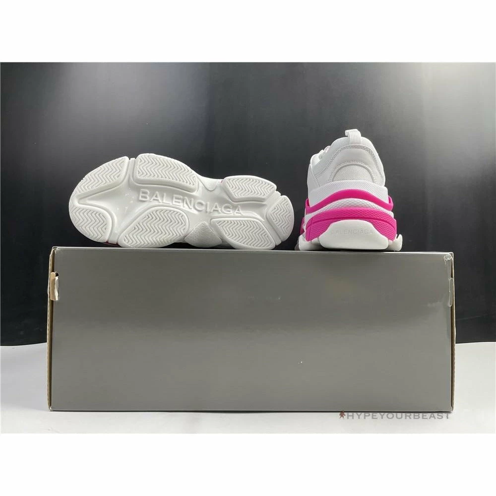 hypeyourbeast Ba*len*cia*ga triple s bcg triple s white pink