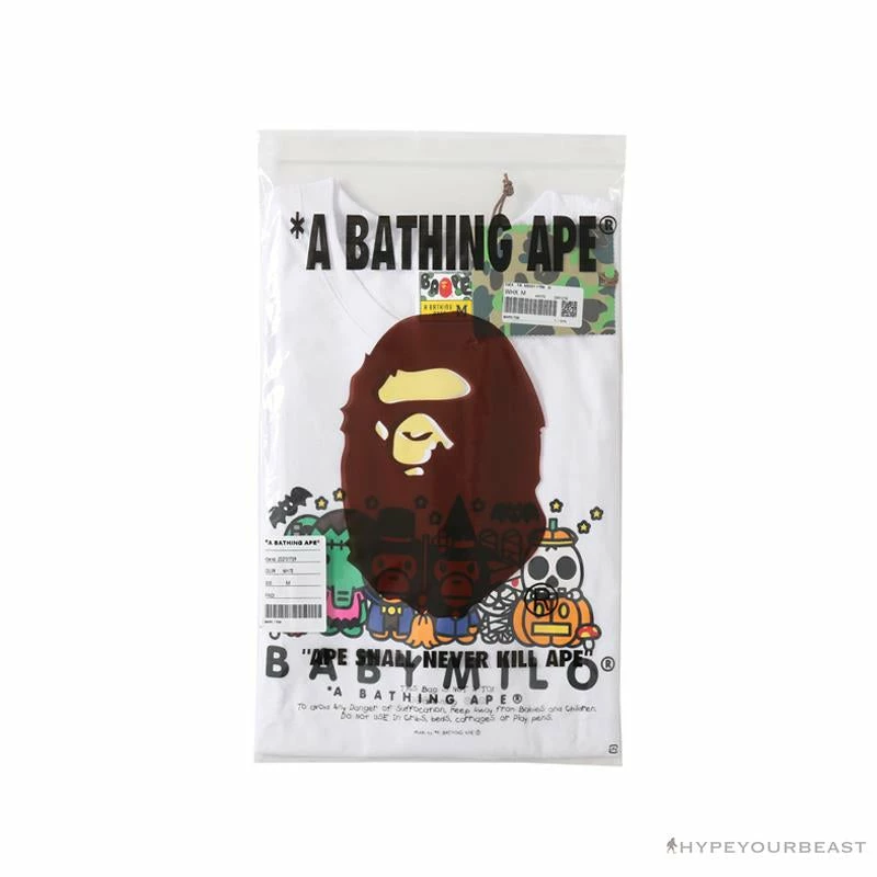 BAPE Baby Milo Halloween Tee Shirt ‘WHITE’ Clothes