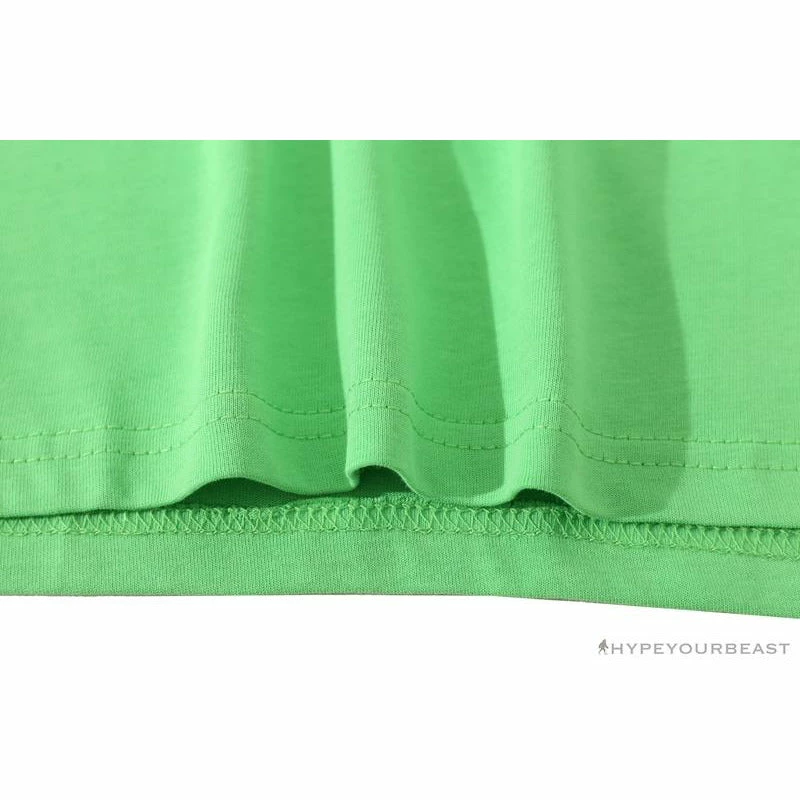 Clothes BAPE Baby Milo Color Square Ape Head Tee Shirt ‘GREEN’
