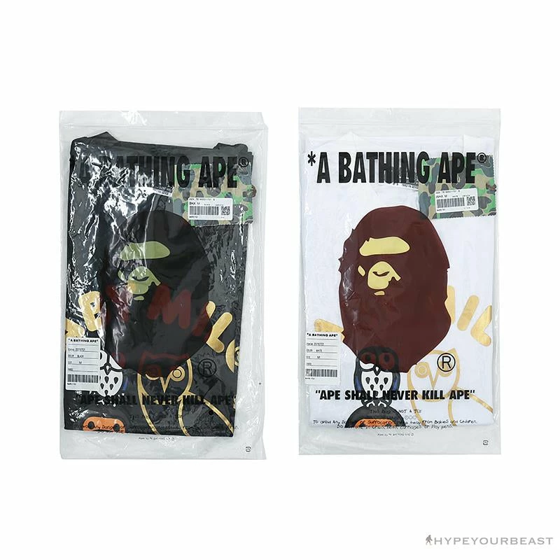 BAPE Baby Milo Owl Bronzing Tee Shirt ‘WHITE’ Clothes