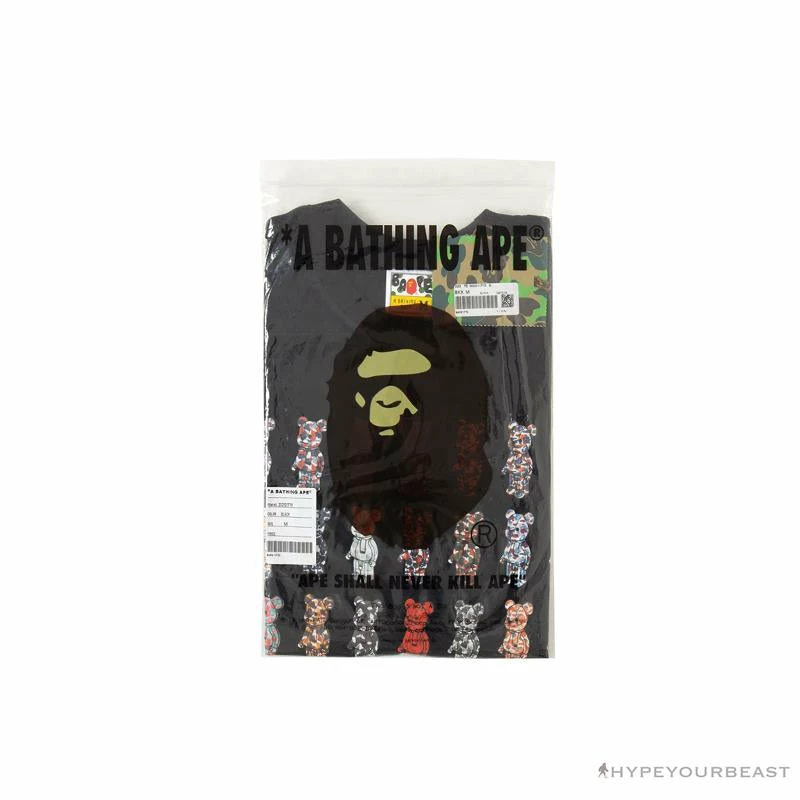 BAPE Violent Bear Collaboration 28th Anniversary Camouflage Tee Shirt ‘BLACK’