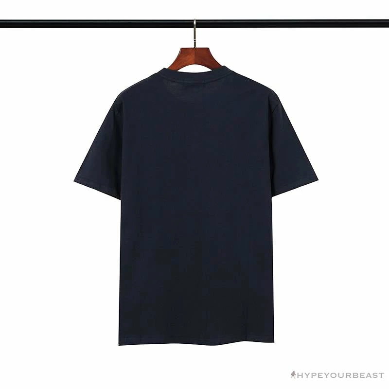 Clothes BAPE Classic Embroidered Logo Ape Head Tee Shirt ‘BLUE’
