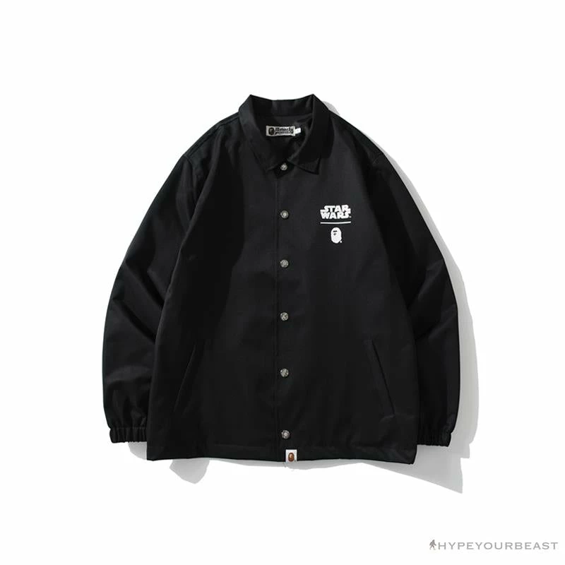 Clothes BAPE X Star Wars Collaboration Windbreaker Jacket ‘BLACK’