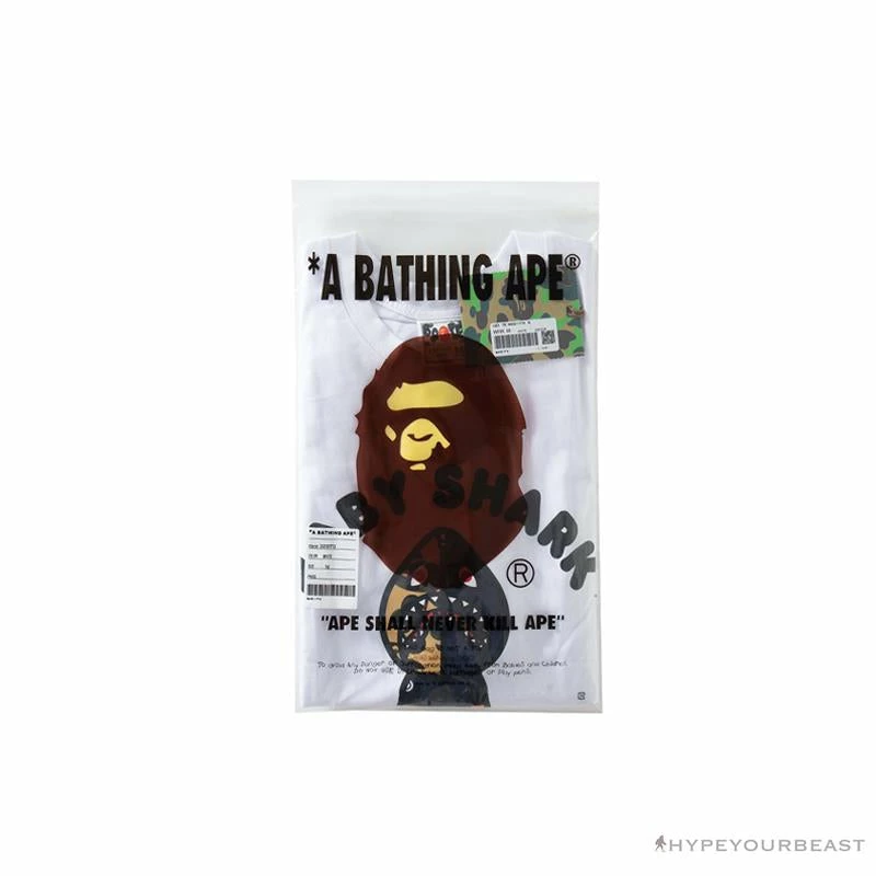 BAPE Baby Shark Red Shark Tee Shirt ‘WHITE’