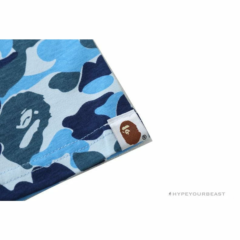 BAPE Ape Head Star Camouflage Shading Tee Shirt ‘BLUE’