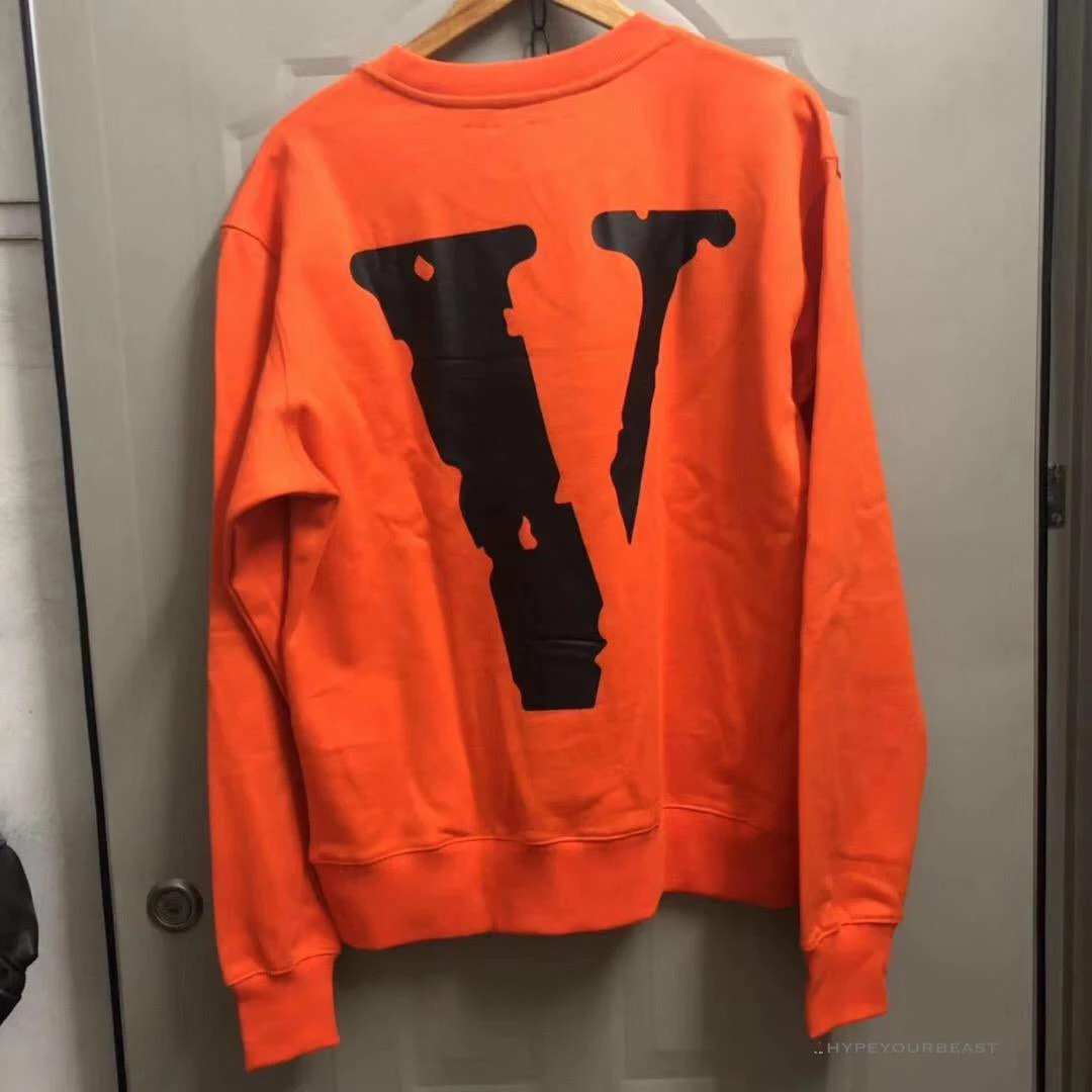 HypeYourBeast Shirts Vlone Black Shirt – Orange