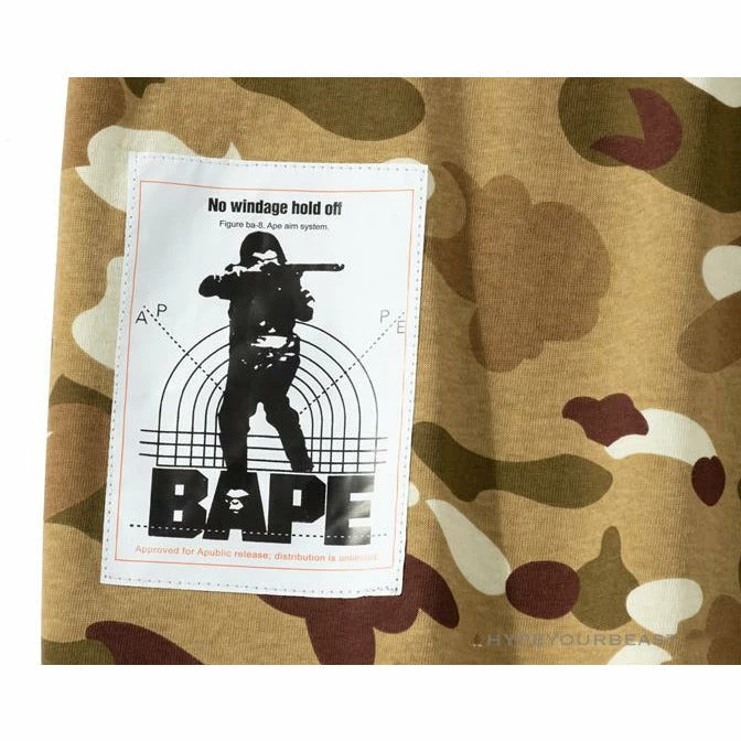 Clothes BAPE Military Style Desert Camouflage Tee Shirt ‘YELLOW’