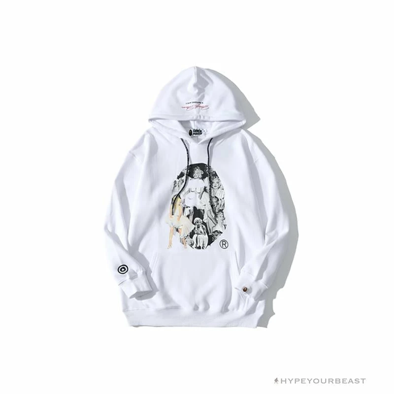 Clothes BAPE Marilyn Monroe Hoodie ‘WHITE’