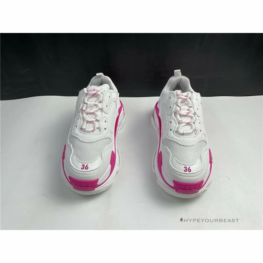 hypeyourbeast Ba*len*cia*ga triple s bcg triple s white pink