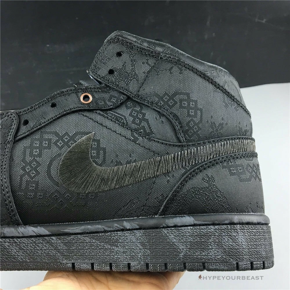 Air Jordan 1 Mid X CLOT ‘Black’