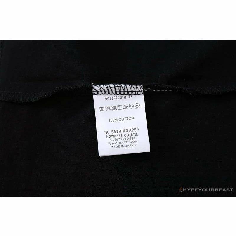 BAPE Japan Limited Edition Pink Cherry Tree Tee Shirt ‘BLACK’ Clothes