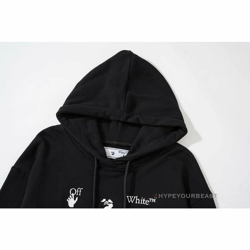 HypeYourBeast Hoodies & Jackets Off-White Green Hoodie – Black