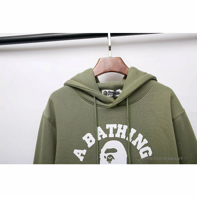 BAPE X Bathing Ape Head Hoodie ‘ARMY GREEN’