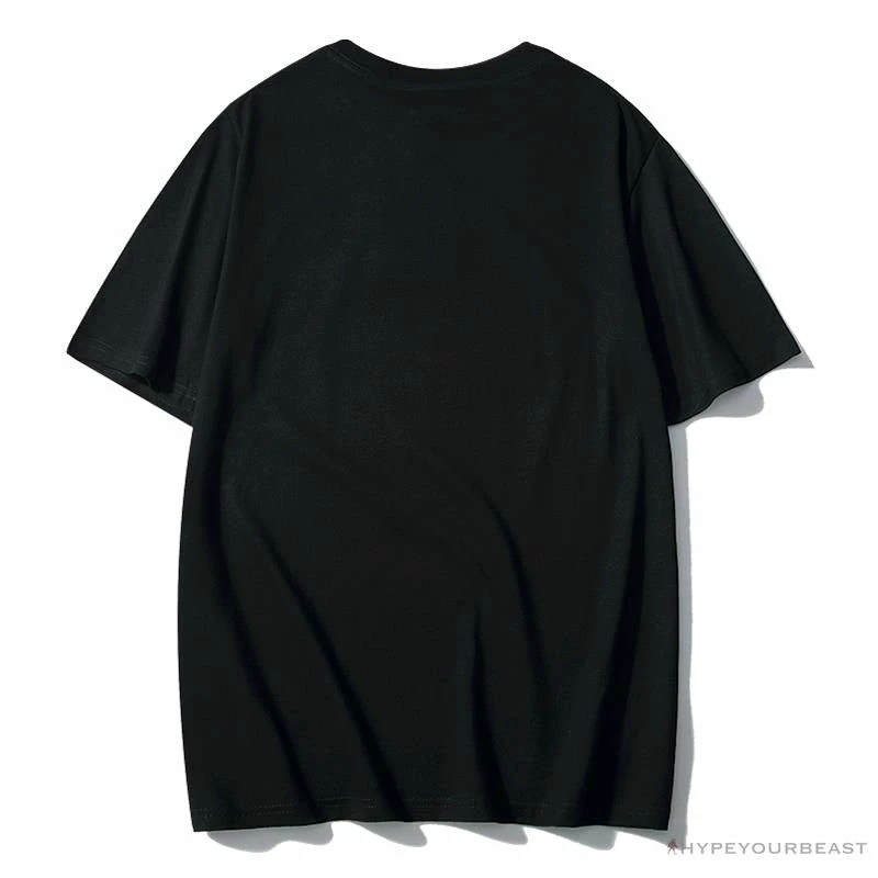 BAPE Luminous Spots Camouflage Great Ape Man White Head Cotton Short Sleeve Tee Shirt ‘BLACK’ Clothes