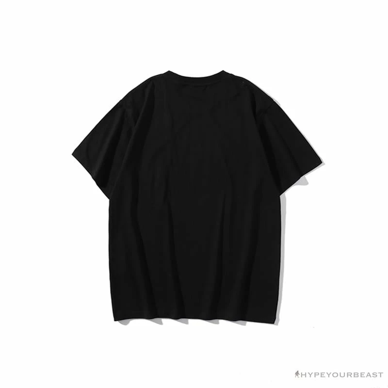 BAPE Little Ape Head Colorful Classic Tee Shirt ‘BLACK’ Clothes