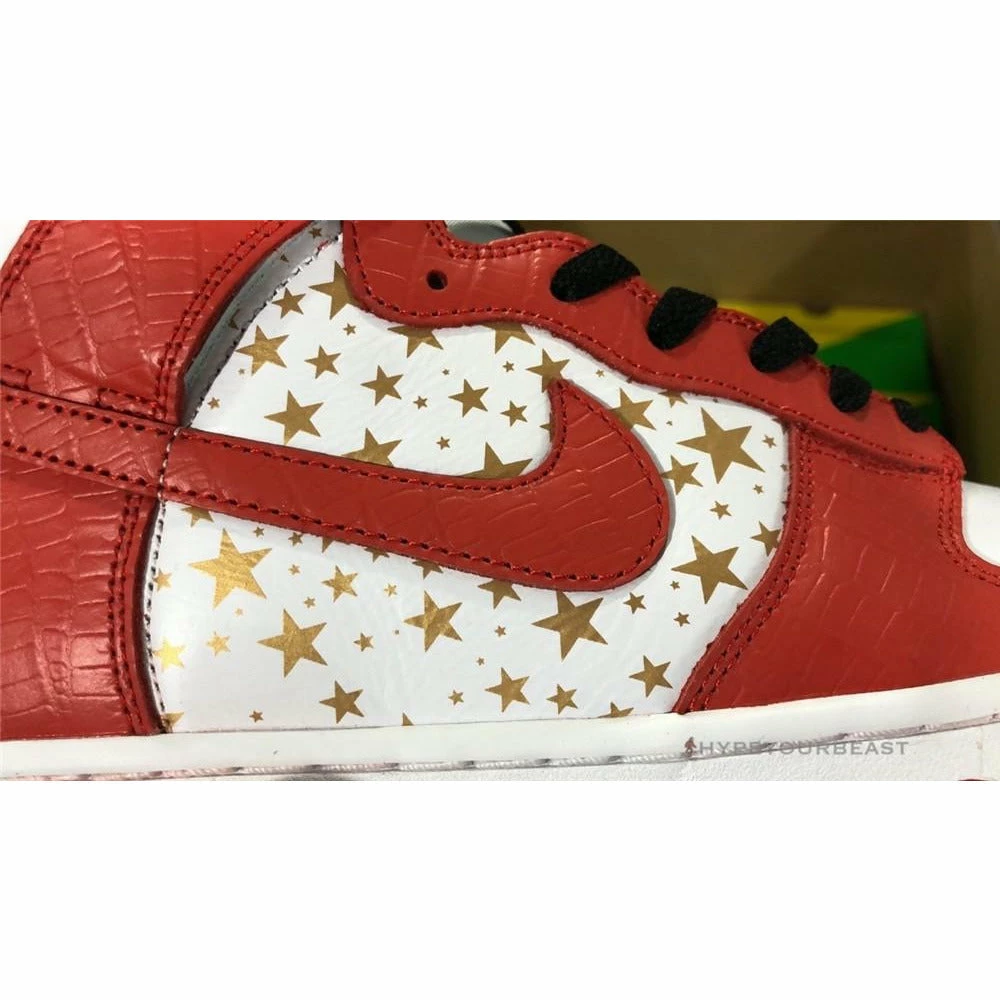 nike dunk high x S*p*e red