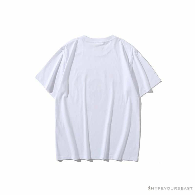 Clothes BAPE Little Ape Head Colorful Classic Tee Shirt ‘WHITE’