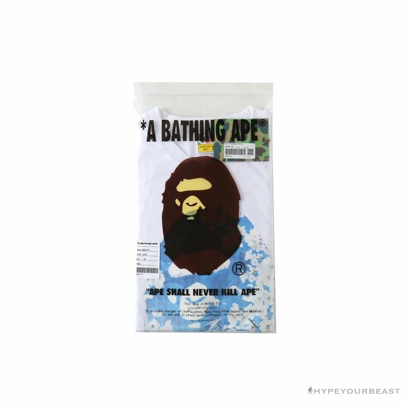 BAPE Japan Limited Edition Mt. Fuji Sakura Tee Shirt ‘WHITE’ Clothes