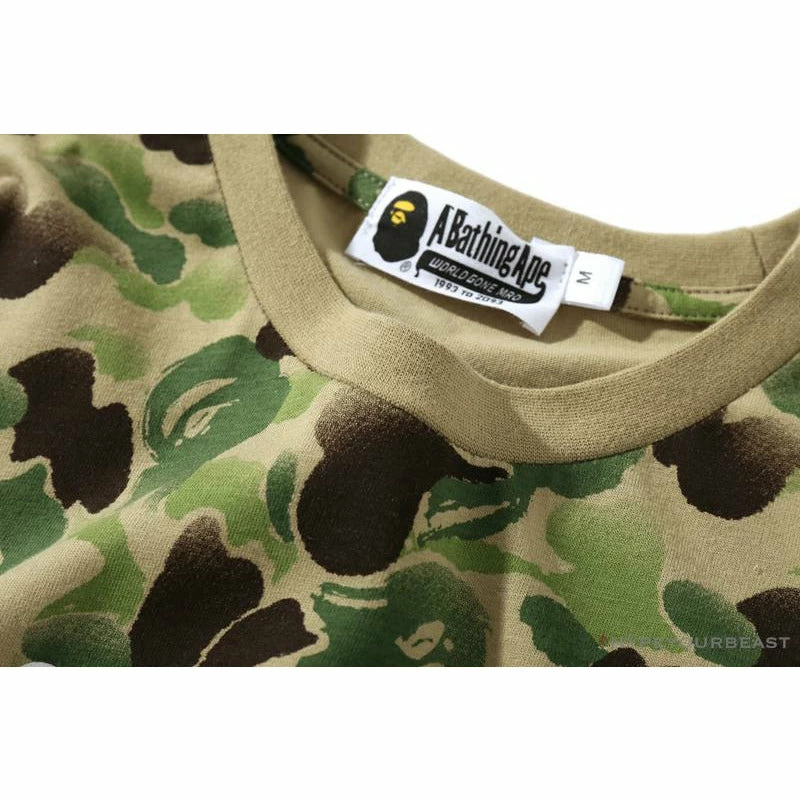 BAPE Chinese Style Ink 10th Anniversary Camouflage Tee Shirt ‘GREEN’