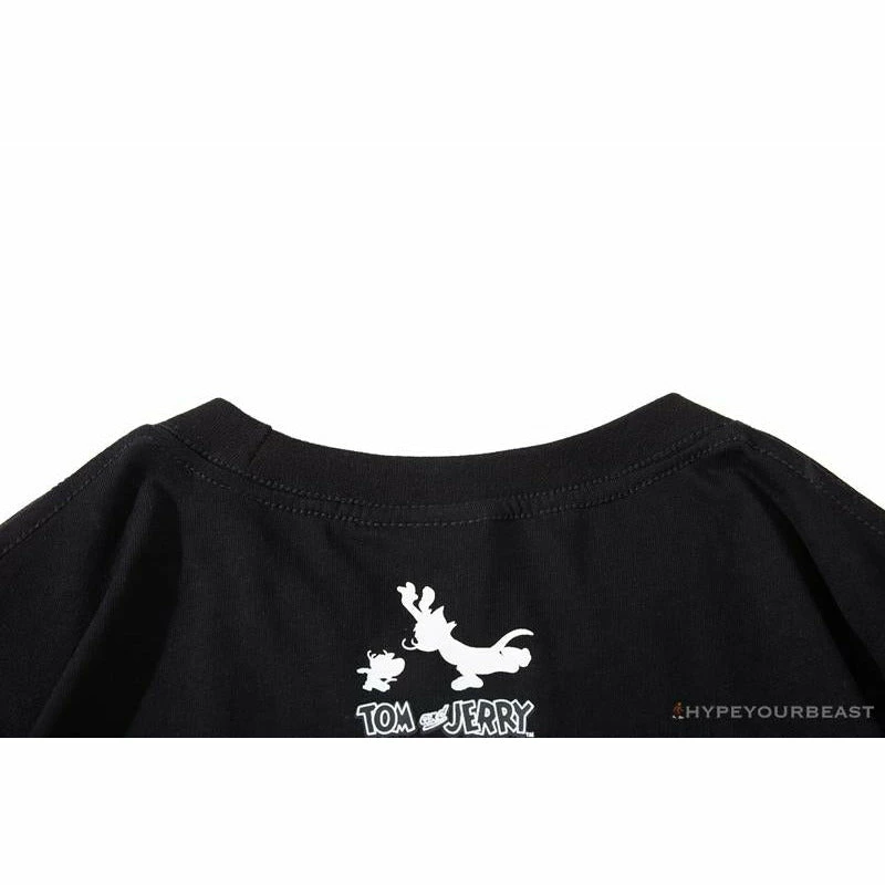 Clothes BAPE Little Ape Head Tom And Jerry Chase Tee Shirt ‘BLACK’