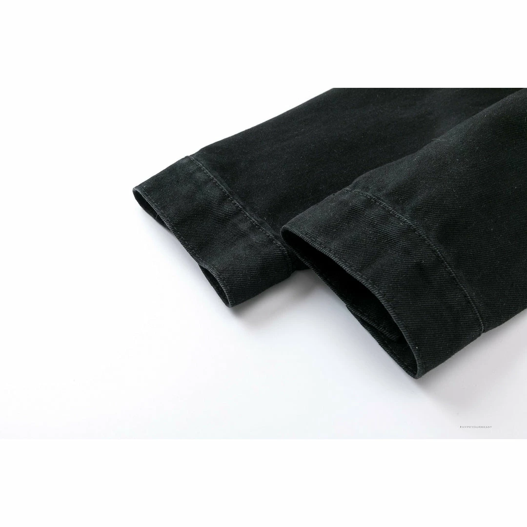 HypeYourBeast Off White Denim Black Jacket – White Hoodies & Jackets